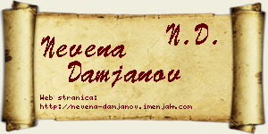 Nevena Damjanov vizit kartica